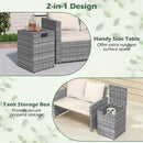 Rattan Propane Tank Cover Patio Hideaway Tank Side Table by LJGDeals