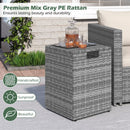 Rattan Propane Tank Cover Patio Hideaway Tank Side Table by LJGDeals