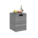 Rattan Propane Tank Cover Patio Hideaway Tank Side Table by LJGDeals