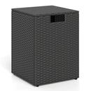 Rattan Propane Tank Cover Patio Hideaway Tank Side Table by LJGDeals