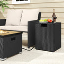 Rattan Propane Tank Cover Patio Hideaway Tank Side Table by LJGDeals