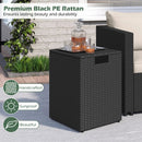 Rattan Propane Tank Cover Patio Hideaway Tank Side Table by LJGDeals