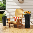 Rattan Tall Planter Set of 2 Outdoor Large Tapered Planters with Removable Inner Trays by LJGDeals