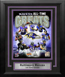 Baltimore Ravens All-Time Greats 8" x 10" Framed Football Photo by Dynasty Sports & Framing