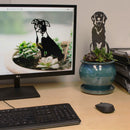 Flat-Coated Retriever Metal Art – Handmade Dog Silhouette