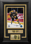 Ray Bourque in Black Boston Bruins 8" x 10" Framed Hockey Photo with Engraved Autograph by Dynasty Sports & Framing