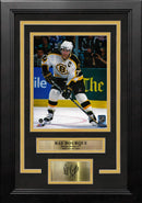 Ray Bourque in White Boston Bruins 8" x 10" Framed Hockey Photo with Engraved Autograph by Dynasty Sports & Framing