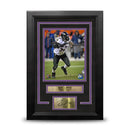 Ray Lewis in Action Baltimore Ravens 8" x 10" Framed Football Photo with Engraved Autograph by Dynasty Sports & Framing