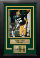 Ray Nitschke in Action Green Bay Packers 8" x 10" Framed Football Photo with Engraved Autograph by Dynasty Sports & Framing