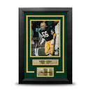 Ray Nitschke in Action Green Bay Packers 8" x 10" Framed Football Photo with Engraved Autograph by Dynasty Sports & Framing