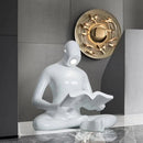 Reading Human Sculpture Floor Lamp