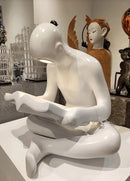 Reading Human Sculpture Floor Lamp