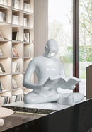 Reading Human Sculpture Floor Lamp
