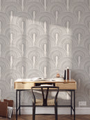Hand-Drawn Minimalist Arch Wallpaper | Modern Sketch Pattern