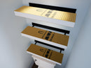The Original™ Ready-to-Tile Free Floating Shelf with Orange Waterproof Board