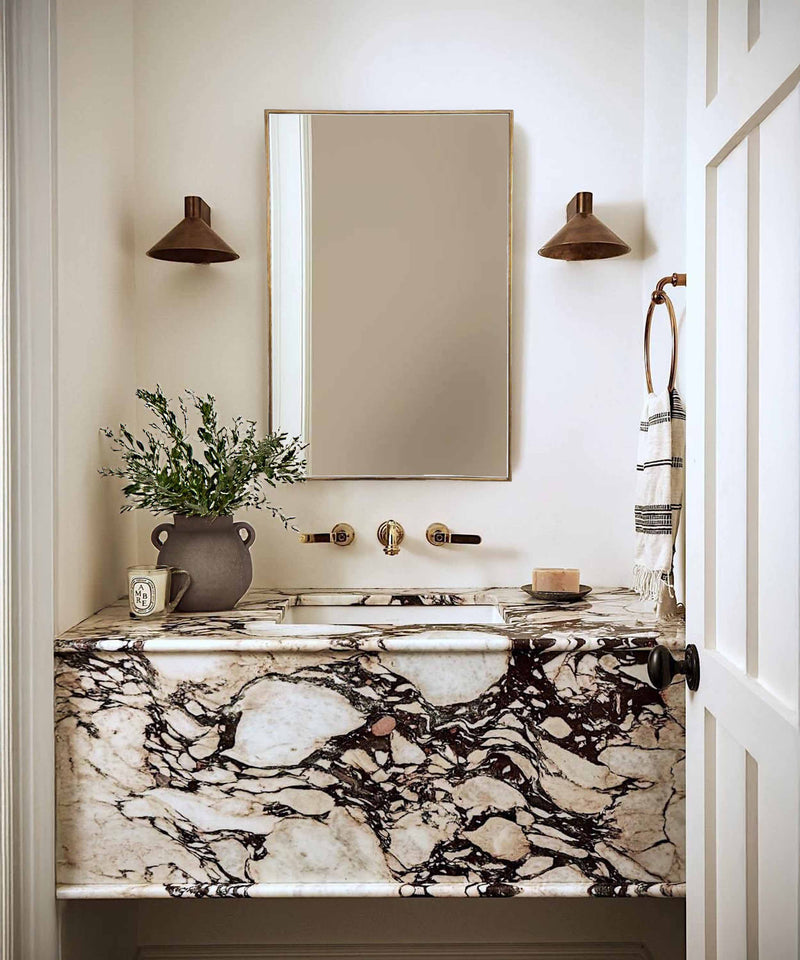 Antique Brass Mirror | Rectangular Wall Mirror
