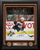 Mark Recchi in Action Philadelphia Flyers Autographed 11" x 14" Framed Hockey Photo by Dynasty Sports & Framing