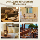 8.5''H Rechargeable Battery Powered Lamp with LED Edison Style Bulb