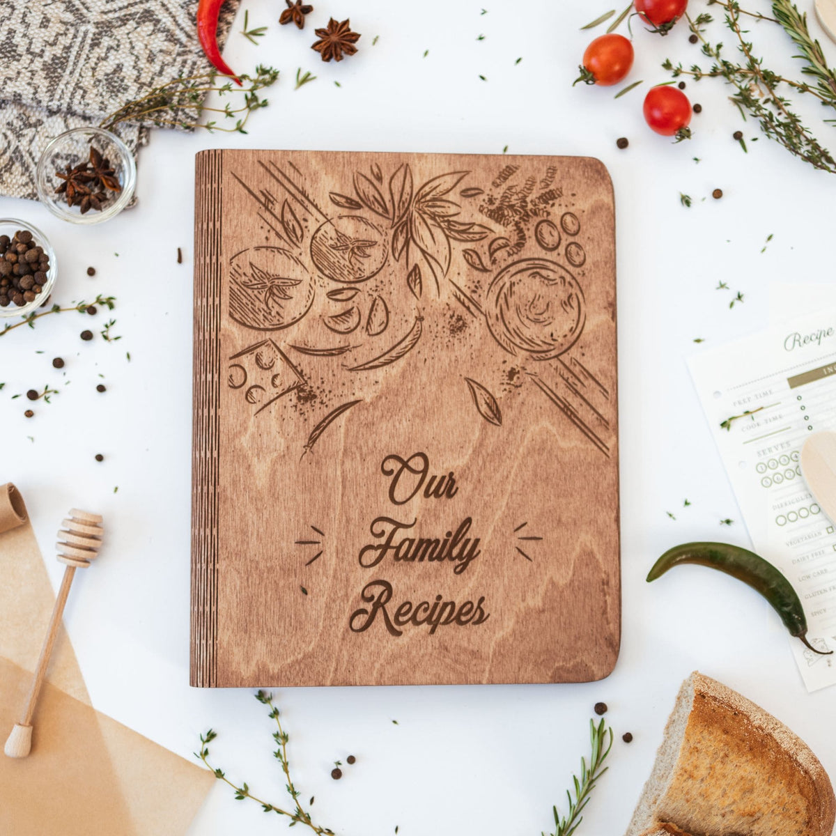 Wooden Recipe Book – Tomatoes Theme, photo 9 of 14
