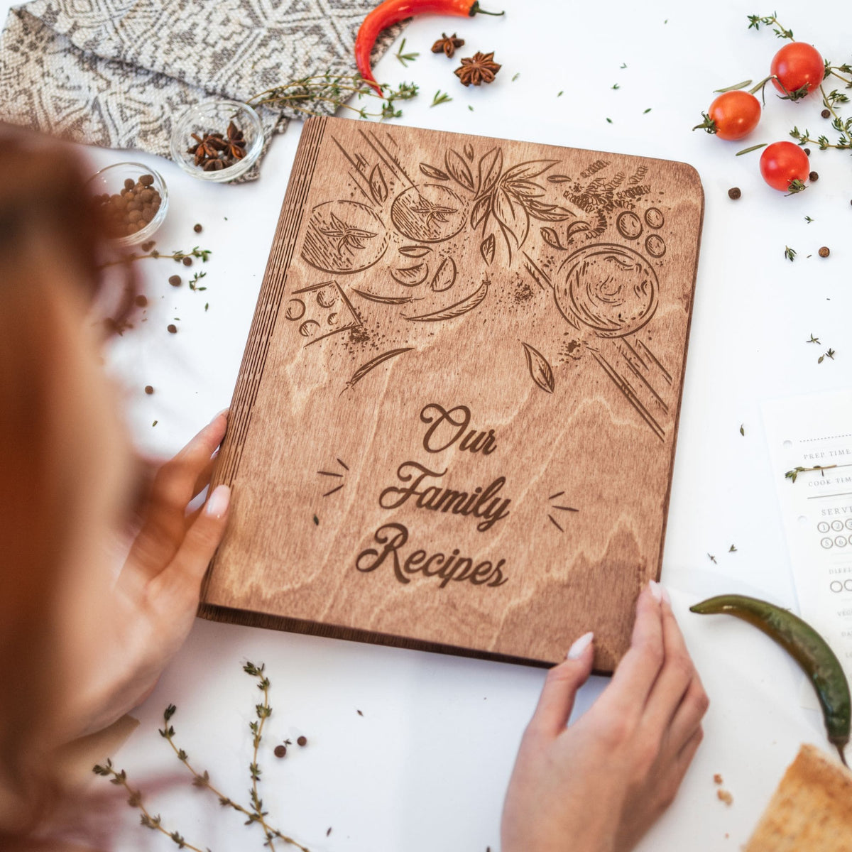 Wooden Recipe Book – Tomatoes Theme, photo 3 of 14