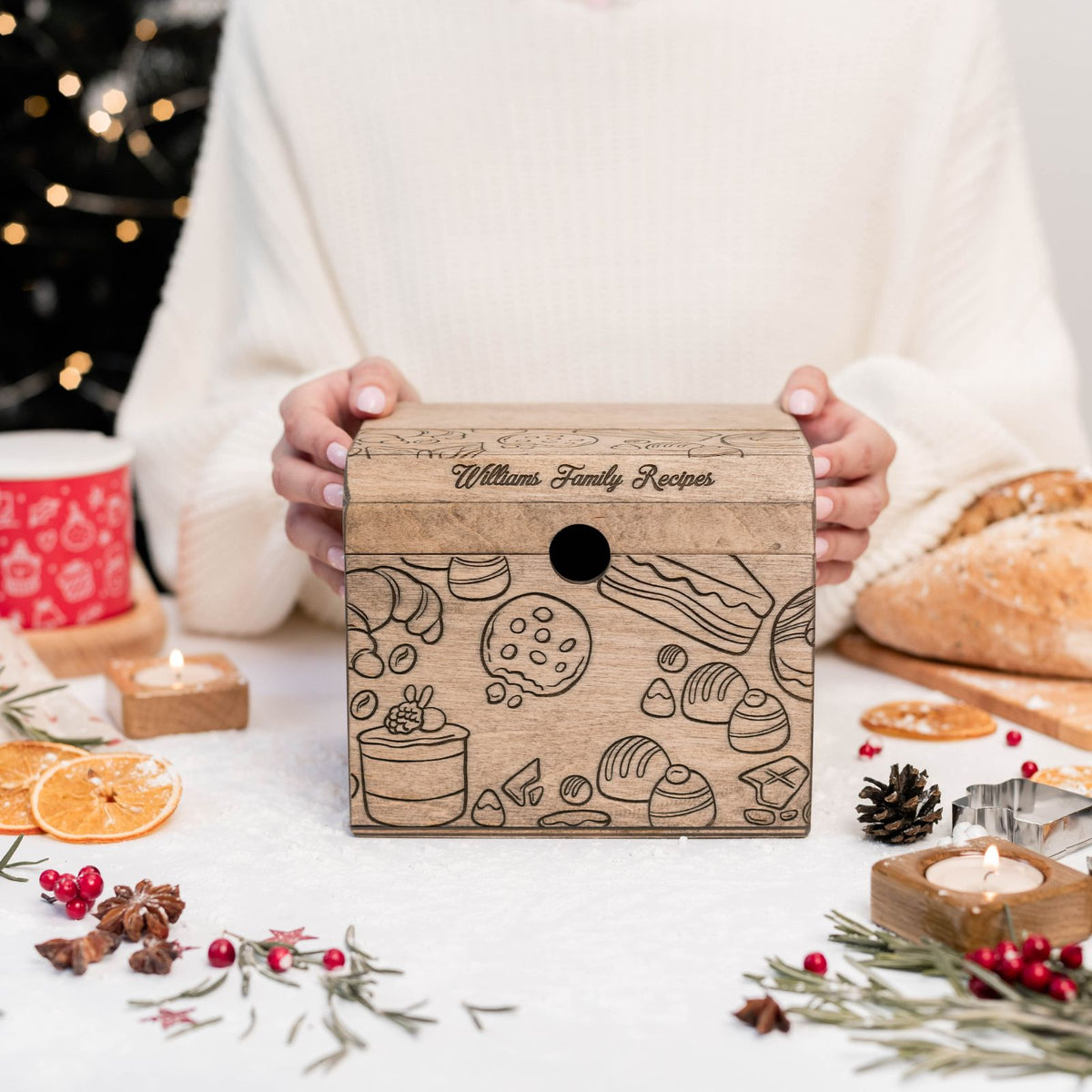 Wooden Recipe Box – Pastries Collection, photo 7 of 10
