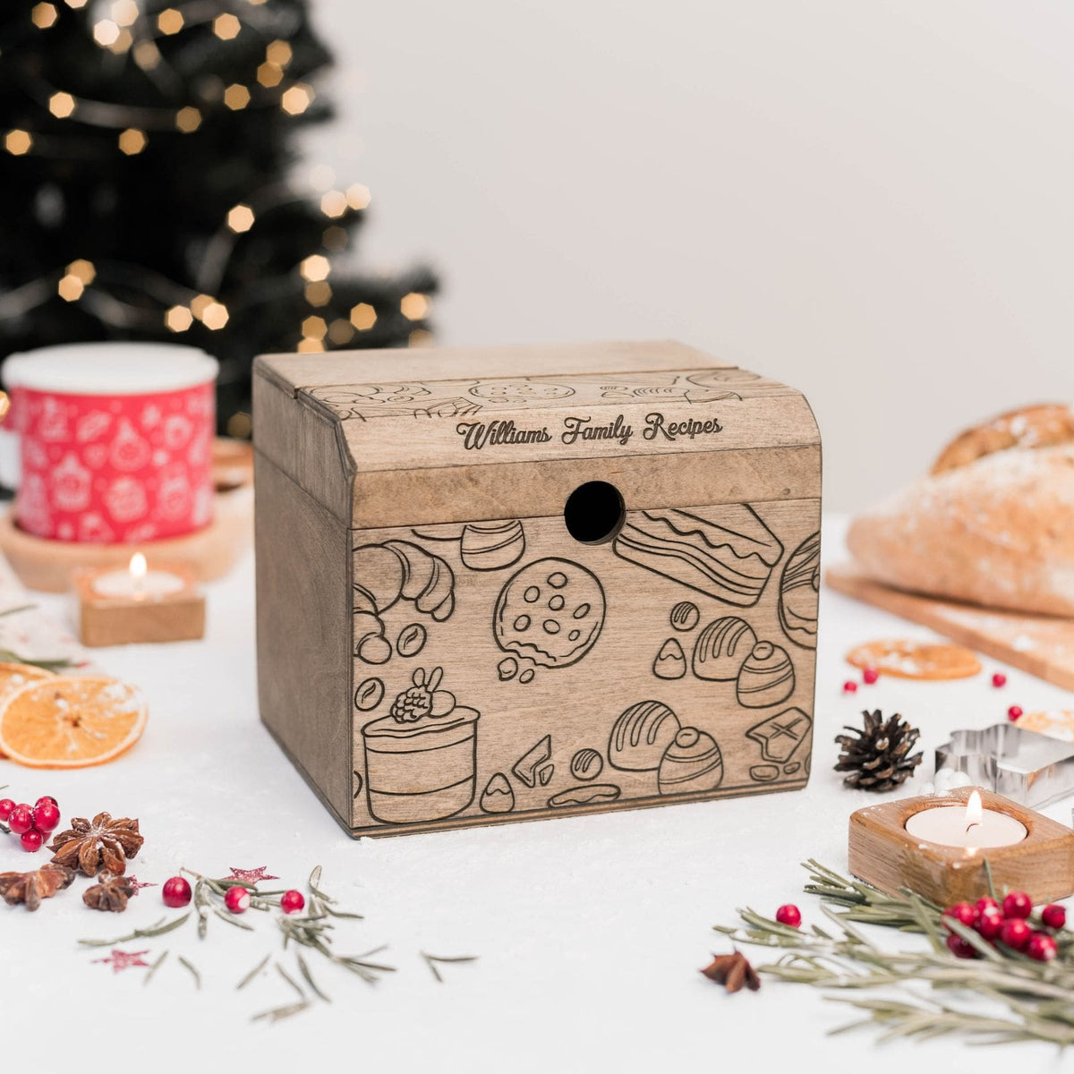 Wooden Recipe Box – Pastries Collection, photo 8 of 10