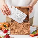 Wooden Recipe Box – Pastries Collection