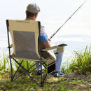 Reclining Camping Chair with Removable Footrest and Adjustable Backrest by LJGDeals