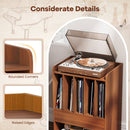 Record Player Stand Turntable Stand with Drawer and Record Holder