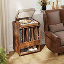 Record Player Stand Turntable Stand with Drawer and Record Holder by LJGDeals