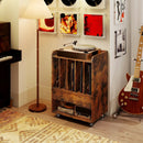 Record Player Stand Turntable Stand with Drawer and Record Holder by LJGDeals