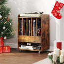 Record Player Stand Turntable Stand with Drawer and Record Holder