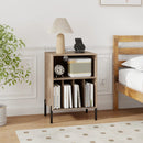 Record Player Stand with Record Storage Shelf and Charging Station by LJGDeals