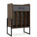 Record Player Stand with Drawer and Record Holder by LJGDeals