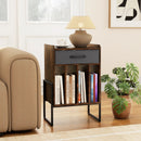 Record Player Stand with Drawer and Record Holder by LJGDeals