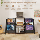Record Player Stand for up to 200 Albums Turntable Display Stand with 3 Shelves