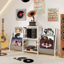 Record Player Stand for up to 200 Albums Turntable Display Stand with 3 Shelves