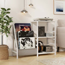 Record Player Stand for up to 200 Albums Turntable Display Stand with 3 Shelves by LJGDeals