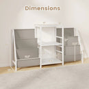 Record Player Stand for up to 200 Albums Turntable Display Stand with 3 Shelves by LJGDeals