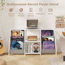 Record Player Stand for up to 200 Albums Turntable Display Stand with 3 Shelves