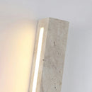 Rectangle Fini Travertine Wall Lamp