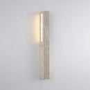 Rectangle Fini Travertine Wall Lamp