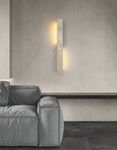 Rectangle Fini Travertine Wall Lamp