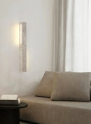 Rectangle Fini Travertine Wall Lamp