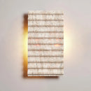 Rectangle Grille Travertine Wall Lamp