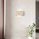 Rectangle Grille Travertine Wall Lamp