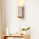Rectangle Travertine Terra Form Wall Sconce