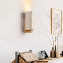 Rectangle Travertine Terra Form Wall Sconce