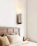 Rectangle Travertine Terra Form Wall Sconce