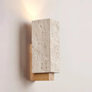 Rectangle Travertine Terra Form Wall Sconce